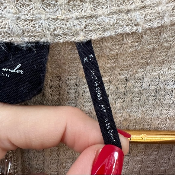 Urban Outfitters Out From Under Jojo Beige Waffle Knit Button Thermal Top M - Picture 7 of 14